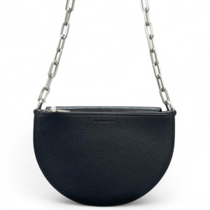 Burberry Shoulder Bag Calfskin Black