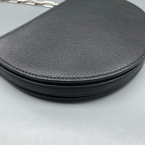 Burberry Shoulder Bag Calfskin Black