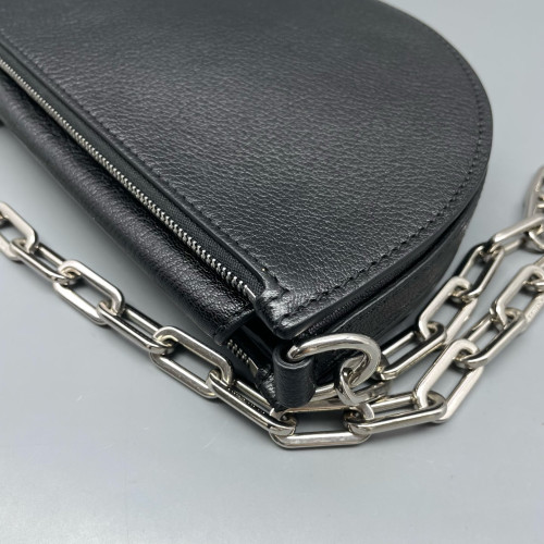 Burberry Shoulder Bag Calfskin Black