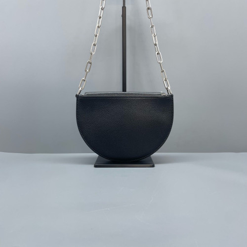 Burberry Shoulder Bag Calfskin Black