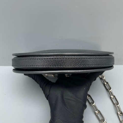 Burberry Shoulder Bag Calfskin Black