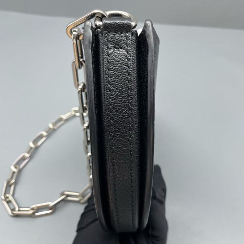 Burberry Shoulder Bag Calfskin Black