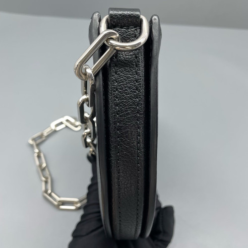 Burberry Shoulder Bag Calfskin Black
