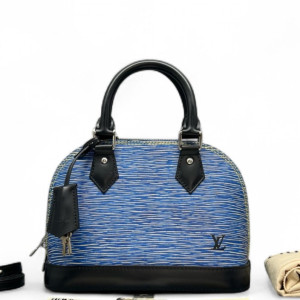 Louis Vuitton Alma BB Epi Blue Black