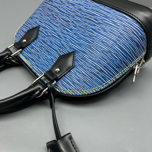 Louis Vuitton Alma BB Epi Blue Black