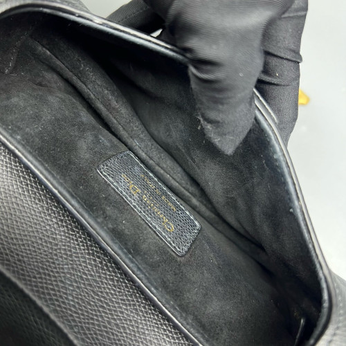 Dior Small Saddle Bag Grained Calfskin Black
