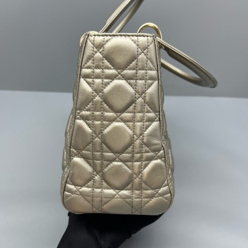 Dior Medium Lady Dior Calfskin Grey