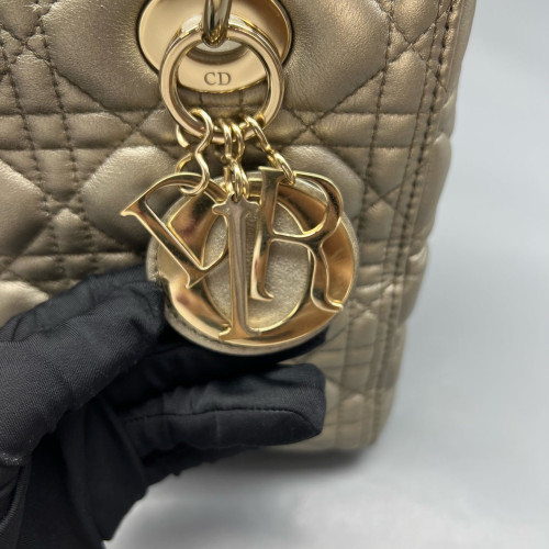 Dior Medium Lady Dior Calfskin Grey