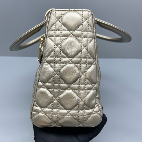 Dior Medium Lady Dior Calfskin Grey