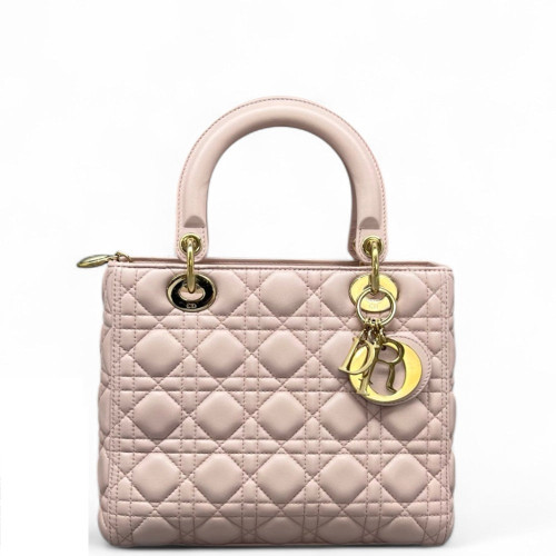 Dior Medium Lady Dior Calfskin Pink