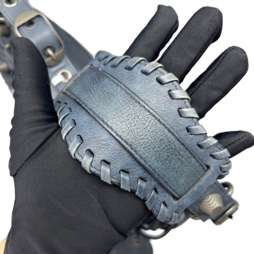 Balenciaga Studded Le Cagole Small Arena Lambskin Dark Blue