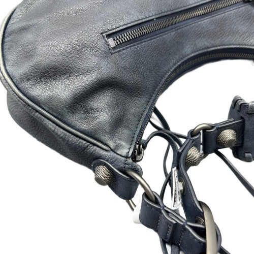 Balenciaga Studded Le Cagole Small Arena Lambskin Dark Blue