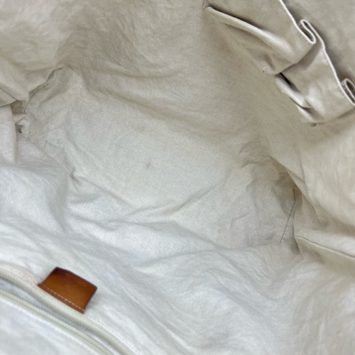 Gucci Web Tote Bag Canvas White
