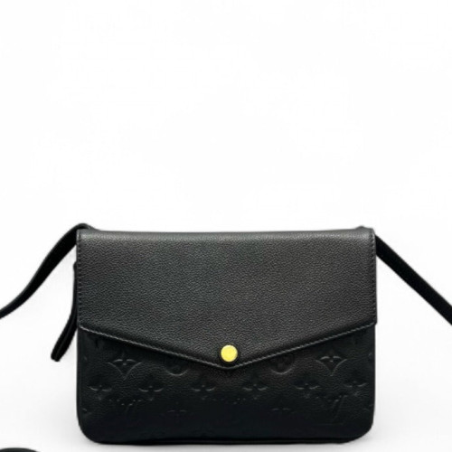 Louis Vuitton Twice Pochette Monogram Empreinte Black
