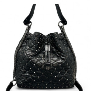 Valentino Rockstud Bucket Calfskin Black Valentino Rockstud Bucket Calfskin Black