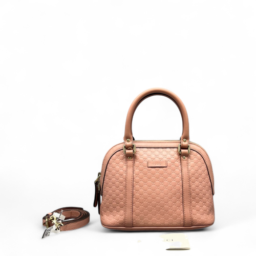Gucci Mini Microguccissima Dome Bag Guccissima Pink
