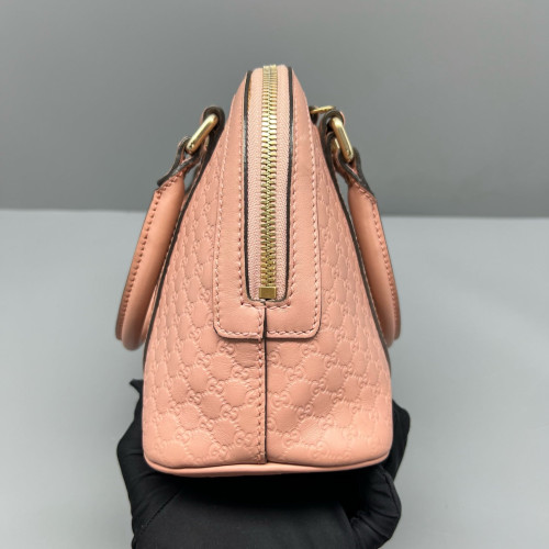 Gucci Mini Microguccissima Dome Bag Guccissima Pink