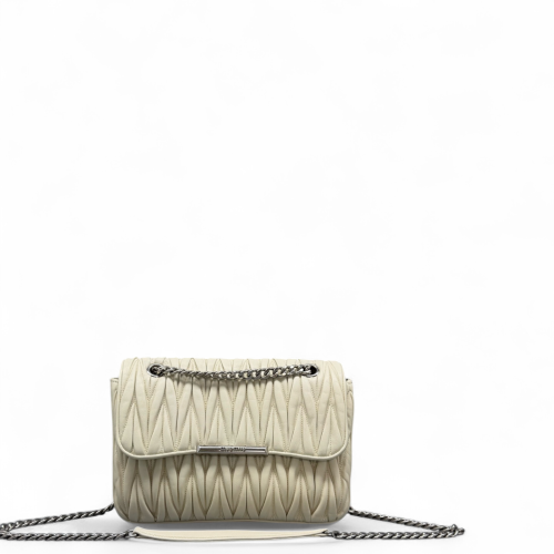 Miu Miu Matelasse Shoulder Bag Calfskin White