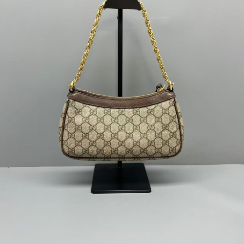 Gucci Small Ophidia Hobo GG Supreme Monogram Brown Beige