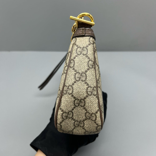 Gucci Small Ophidia Hobo GG Supreme Monogram Brown Beige