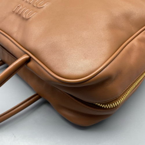 Miu Miu Beau Large Calfskin Tan