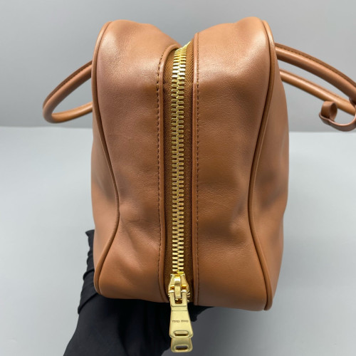 Miu Miu Beau Large Calfskin Tan