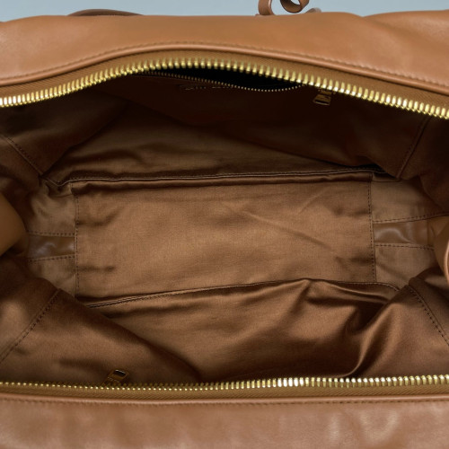Miu Miu Beau Large Calfskin Tan