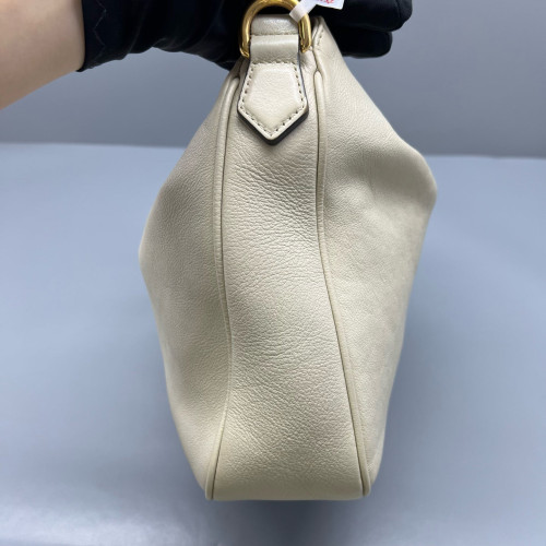Gucci Bamboo Small Diana Tote Bag Calfskin White
