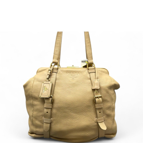 Prada Tote Bag Calfskin Natural Tan Prada Tote Bag Calfskin Natural Tan