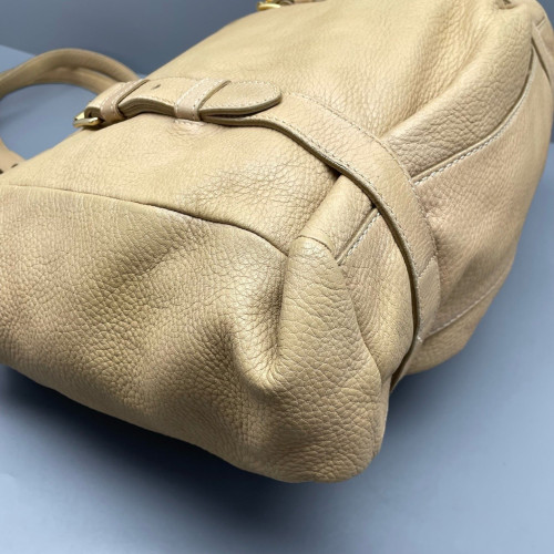Prada Tote Bag Calfskin Natural Tan Prada Tote Bag Calfskin Natural Tan