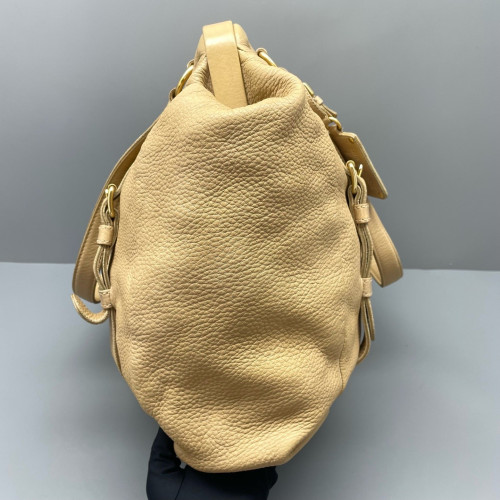 Prada Tote Bag Calfskin Natural Tan Prada Tote Bag Calfskin Natural Tan