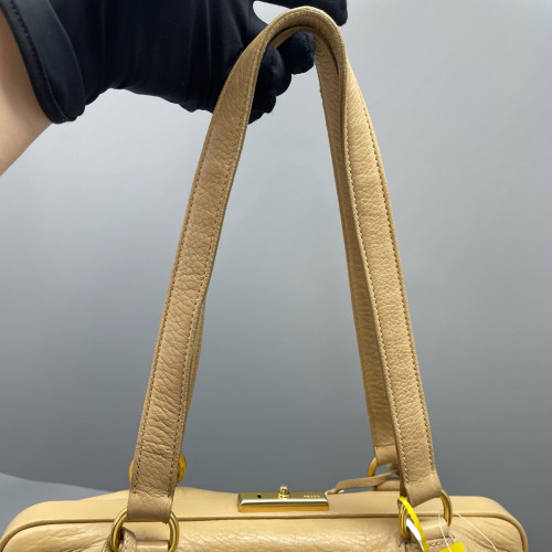 Prada Tote Bag Calfskin Natural Tan Prada Tote Bag Calfskin Natural Tan