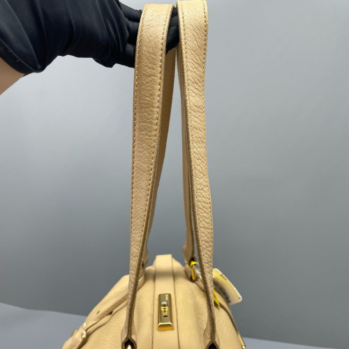 Prada Tote Bag Calfskin Natural Tan Prada Tote Bag Calfskin Natural Tan