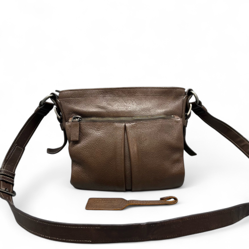 Prada Shoulder Bag Calfskin Dark Brown