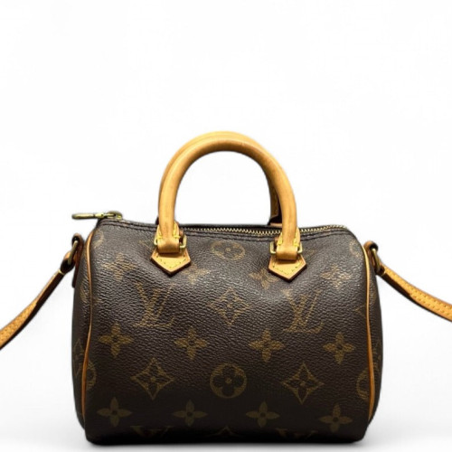 Louis Vuitton Nano Speedy Bandouliere Monogram Brown