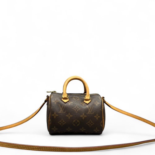 Louis Vuitton Nano Speedy Bandouliere Monogram Brown