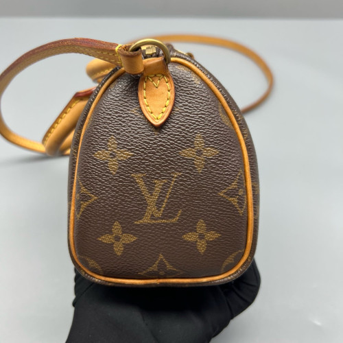 Louis Vuitton Nano Speedy Bandouliere Monogram Brown