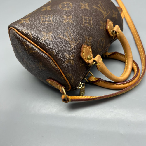 Louis Vuitton Nano Speedy Bandouliere Monogram Brown