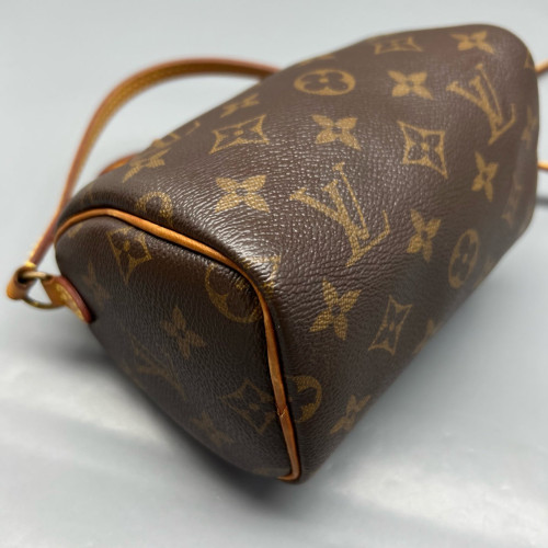 Louis Vuitton Nano Speedy Bandouliere Monogram Brown