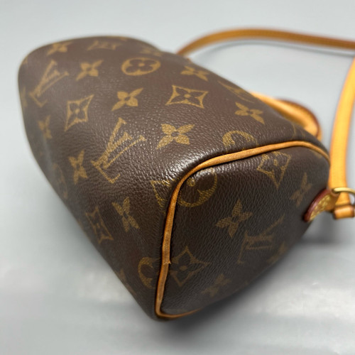 Louis Vuitton Nano Speedy Bandouliere Monogram Brown