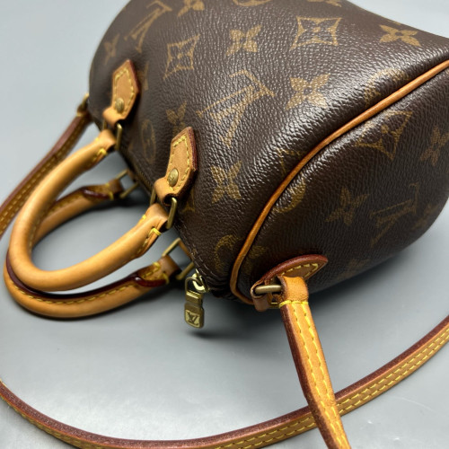 Louis Vuitton Nano Speedy Bandouliere Monogram Brown