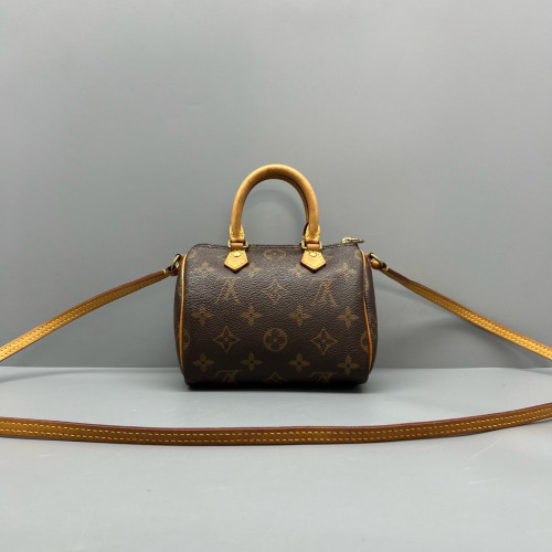 Louis Vuitton Nano Speedy Bandouliere Monogram Brown