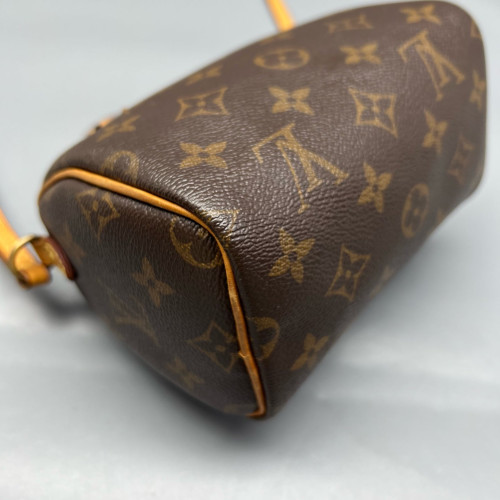 Louis Vuitton Nano Speedy Bandouliere Monogram Brown