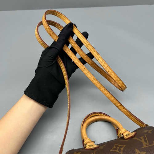 Louis Vuitton Nano Speedy Bandouliere Monogram Brown