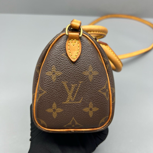 Louis Vuitton Nano Speedy Bandouliere Monogram Brown