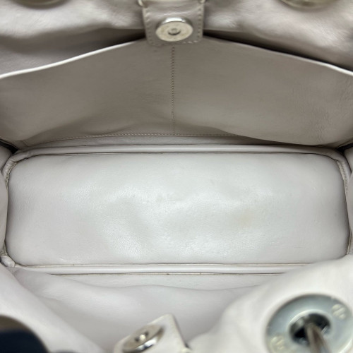 Dior Medium Diorissimo Tote Grained Calfskin Blue