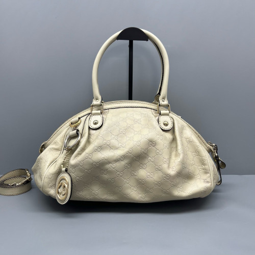 Gucci Shoulder Bag Guccissima White