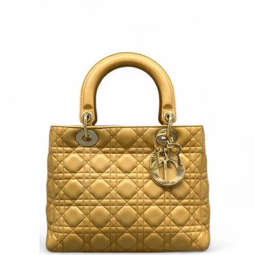 Dior Medium Lady Dior Calfskin Natural Tan Dior Medium Lady Dior Calfskin Natural Tan