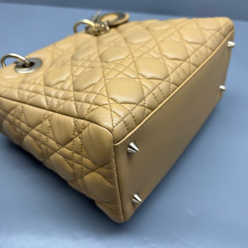 Dior Medium Lady Dior Calfskin Natural Tan Dior Medium Lady Dior Calfskin Natural Tan