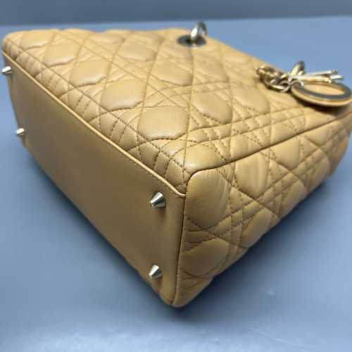 Dior Medium Lady Dior Calfskin Natural Tan Dior Medium Lady Dior Calfskin Natural Tan